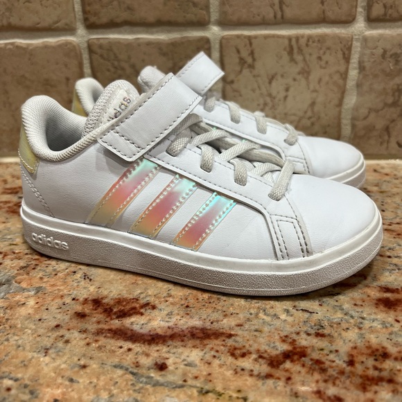Adidas Kids Grand Court 2.0 White Sneakers - Picture 3 of 7